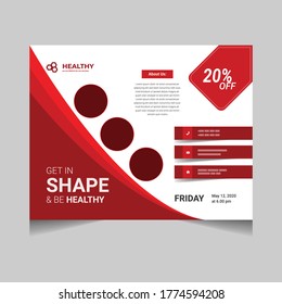 business flyer leaflet brochure design with vector file