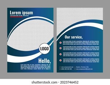 business flyer or magazine cover design vector template | full editable