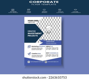 Business Flyer Modern Flyer Corporate Flyer Template Geometric shape Flyer Circle Abstract Colorful concepts