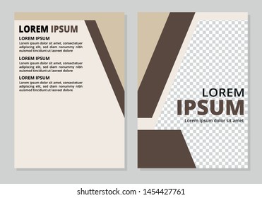 Business flyer modern template a4 flat design for annual report
