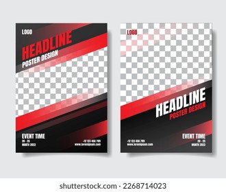 Business Flyer Poster Design Set. Layout Template, Abstract Background, invitation Card, presentation, leaflet, Booklet, annual Report, cover brochure, exhibition display,banner