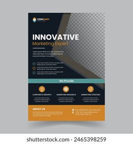 Plantilla de diseño de póster o folleto de negocios.