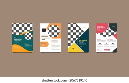 Business Flyer, poster, leaflet, magazine cover design layout template in A4 size. vector illustration..eps
