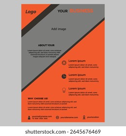 Folleto de negocios Folleto de negocios profesionales