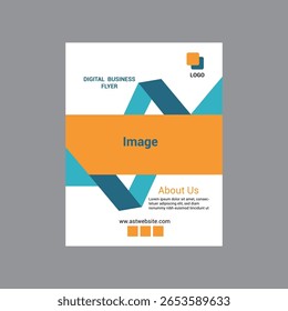Design de modelo simples para panfletos de negócios  