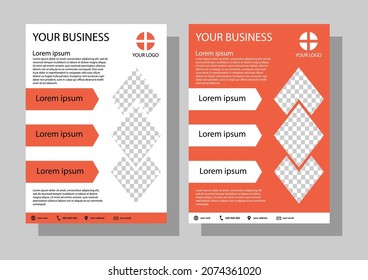 business flyer template in a4 size. brochure for business
