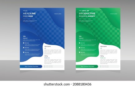 Business flyer template in A4 size. Corporate and Modern flyers design. 
Annual report, Brochure, poster layout design. Best flyer for Agency with white background.