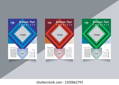 Business Flyer Template, A4 Size, EPS format