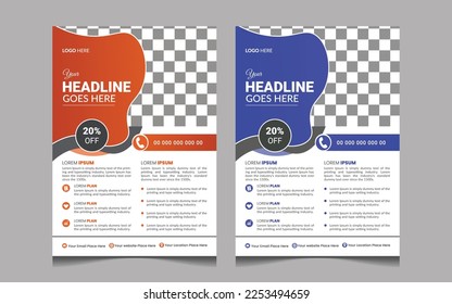 Business Flyer Template in A4 size,
Flyer For Corporate and Business