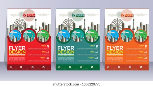 Business Flyer Template abstract vector template. Brochure design, cover modern layout, annual report, poster, flyer in A4.
