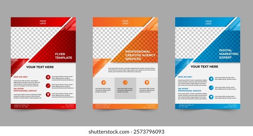 business flyer template. Advertising campaigns, A4 size