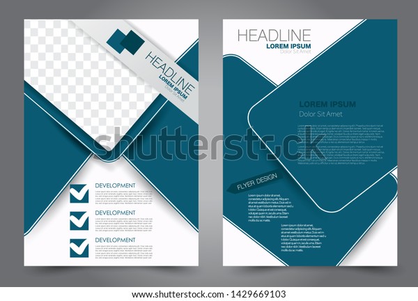 Business Flyer Template Brochure Design Background Stock Vector Royalty Free