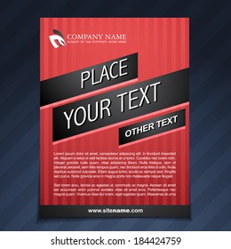 business flyer template brochure illustration