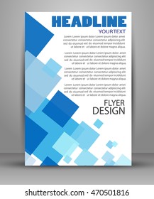 Business flyer template, can be use for publishing, print and presentation. Vector. Eps 10