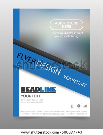 Business flyer template. Can be use for publishing, print and presentation. Vector. Eps 10
