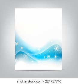 Business flyer template with christmas theme and decoration, cover design or brochure/design with place for your content or creative editing. Can be used for print, publishing or working presentation.