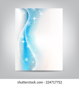 Business flyer template with christmas theme and decoration, cover design or brochure/design with place for your content or creative editing. Can be used for print, publishing or working presentation.