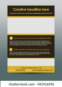 Business flyer template - clean modern design