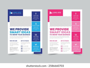 Business Flyer Template | CMYK | US Letter | Print Ready | 0.125 Bleed
