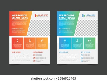 Business Flyer Template | CMYK | US Letter | Print Ready | 0.125 Bleed