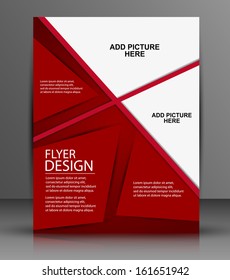 business flyer template or corporate banner design,  for publishing, print and presentation. EPS 10.