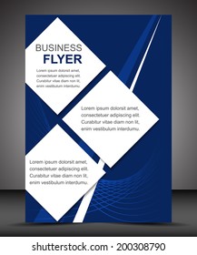 Business flyer template or corporate banner, brochure/design for print, publishing or presentation with place for your content 