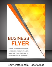 Business flyer template or corporate banner, brochure/design for print, publishing or presentation with place for your content 