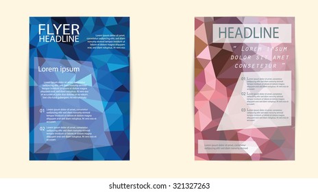 Business flyer template or corporate banner, brochure/design in A4 size