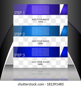 Business flyer template or corporate banner/design for print, presentation or publishing
