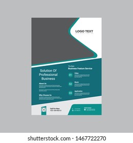 Business Flyer template, corporate, minimal, creative vector design