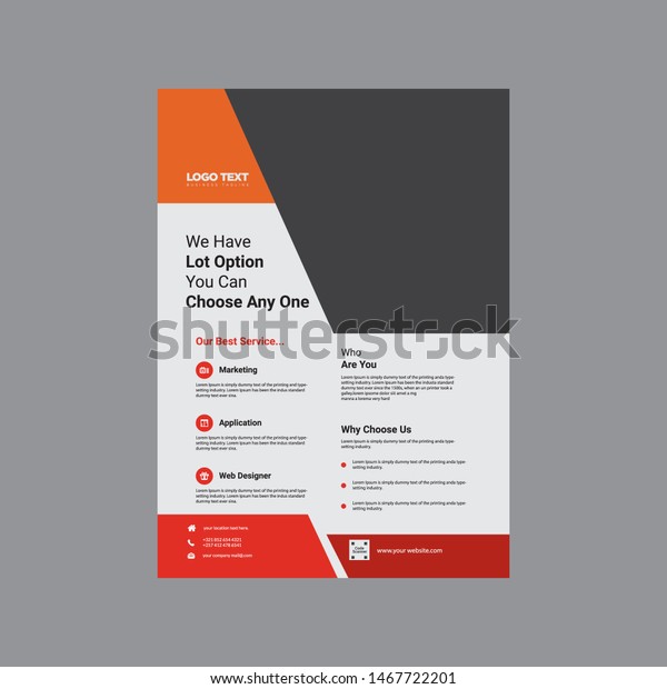 Business Flyer template, corporate, minimal,\
creative vector\
design