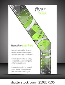 Business flyer template, cover design/design for print, presentation or publishing