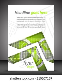 Business flyer template, cover design/design for print, presentation or publishing