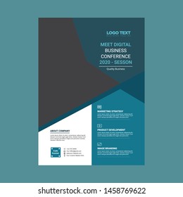 Business Flyer template design in A4 size