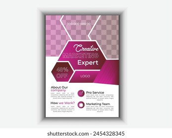  Business Flyer template design with abstract style good looking
