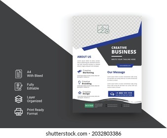  Business Flyer Template Design. Creative, Modern, Elegant Corporate Business Flyer poster Design.  Business brochure flyer design layout template 