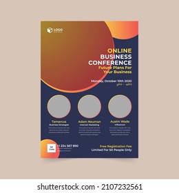 Business Flyer Template Design. Creative, Modern, Elegant Corporate Business Flyer poster Design. Business brochure flyer design layout template