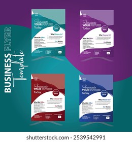 Business Flyer Template Design Editable.