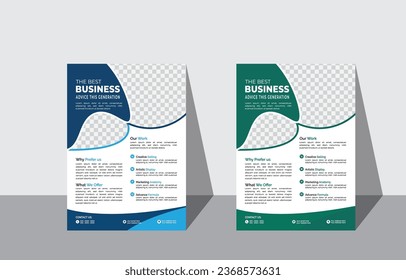 Business Flyer Template Design EPS