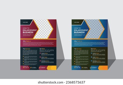 Business Flyer Template Design EPS