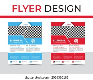 Business Flyer template. Flyer design, leaflet for business posters, booklets, banners. Vector flyer template layout design.