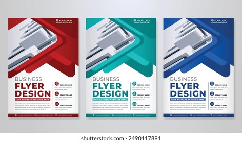 business flyer template design and minimalist style abstract background annual report brochure cover	