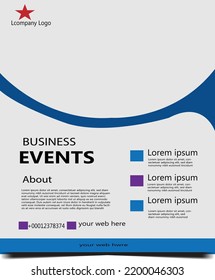 Business Flyer template design own concept