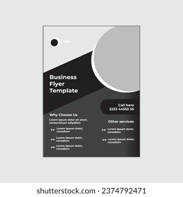 business flyer template design print