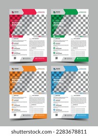 Vector de diseño de plantillas de volante de negocios