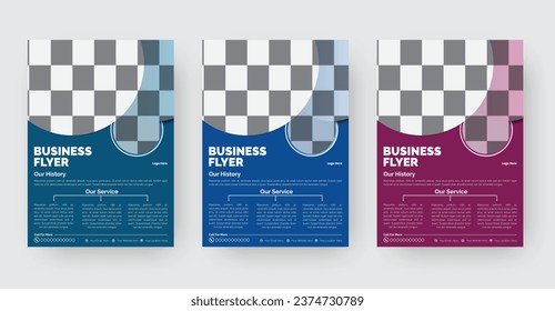 Business Flyer Template Design Vector