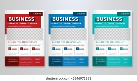 business flyer template editable vector design