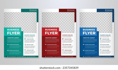 business flyer template editable vector design