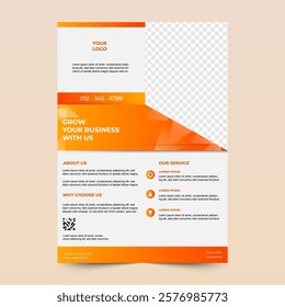 business flyer template for effective business promotions. editable