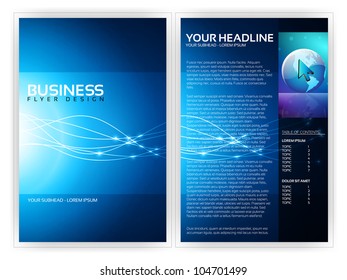 Business Flyer Template - EPS10 Vector Design